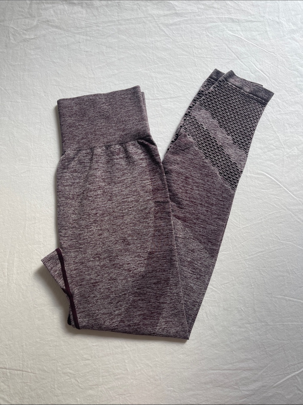 PINK Victoria's Secret Heather Plum Seamless Leggings